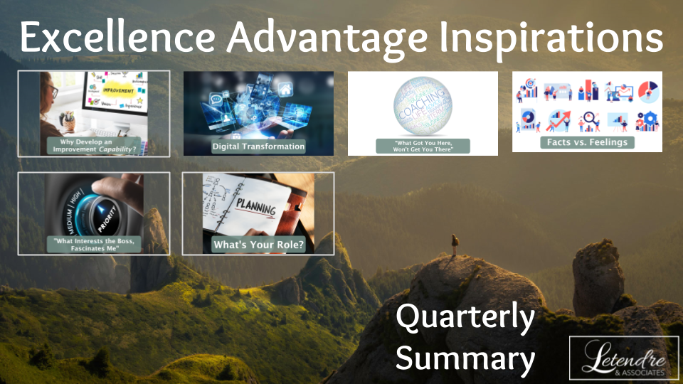 Featured image for “Excellence Advantage Inspirations | Quarterly Summary (April – June 2022)”