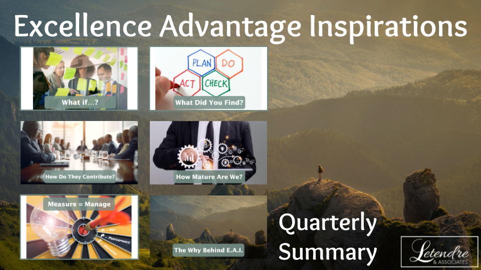 Featured image for “Excellence Advantage Inspirations |                  Quarterly Summary (January – March 2024)”