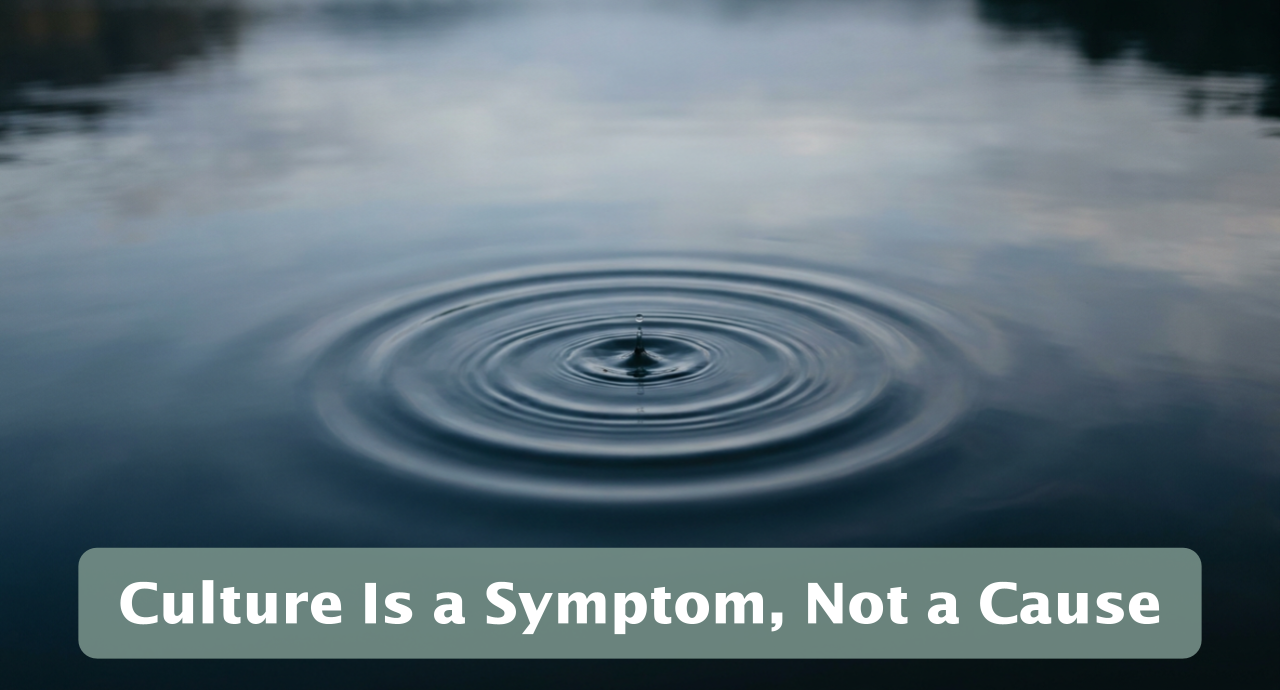 Featured image for “Culture Is a Symptom, Not a Cause”