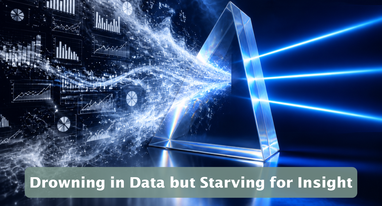 Featured image for “Drowning in Data but Starving for Insight”
